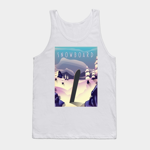 Snowboard Tank Top by nickemporium1